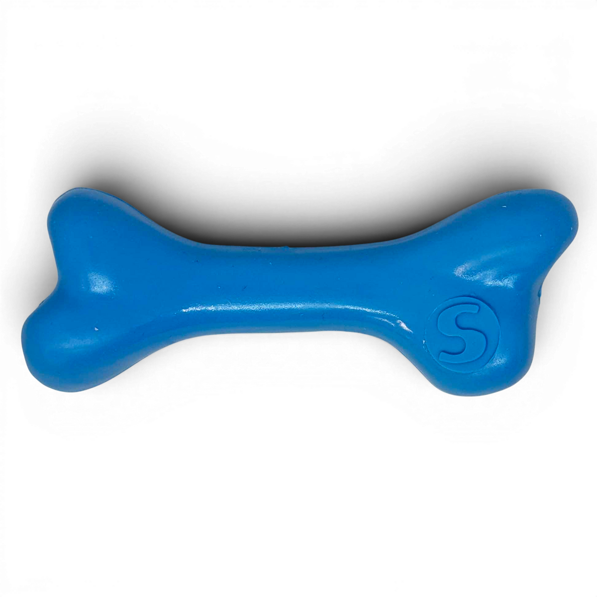 Floating Rubber Chew Bone — Medium / Blue