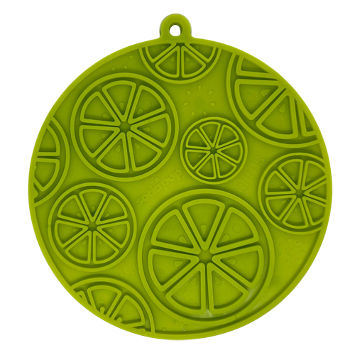 Citrus Suction Lick Mat — Lime Green
