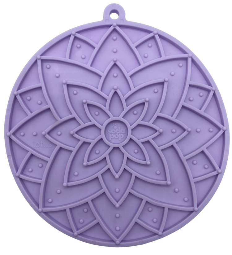 Lotus Suction Lick Mat — Pastel Purple