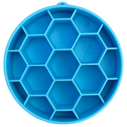 Honeycomb Slow Feeder Bowl — Blue