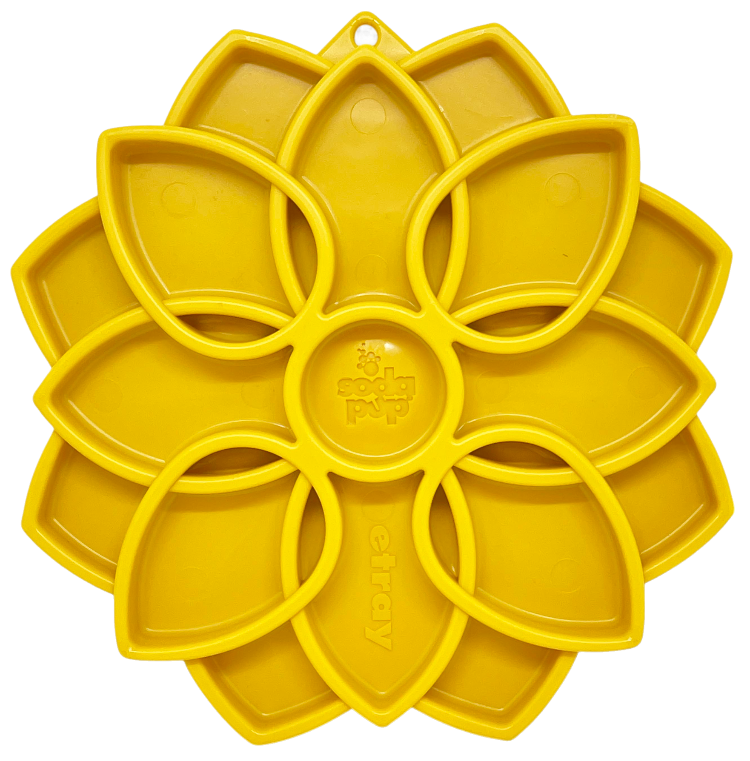 Mandala Feeding Tray — Yellow