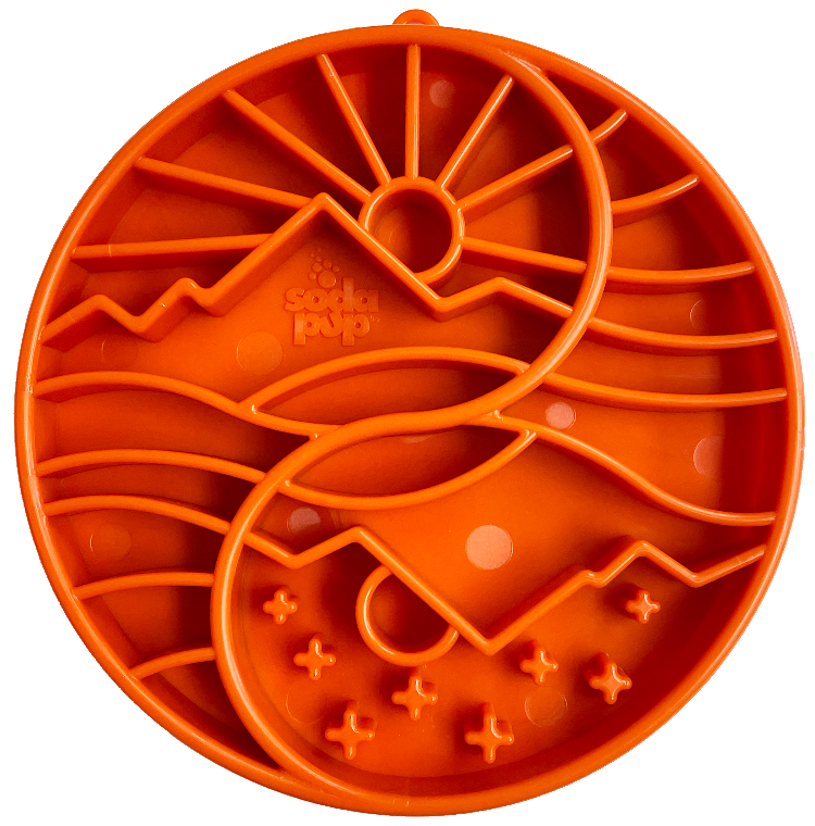 Sun & Moon Feeding Tray — Orange