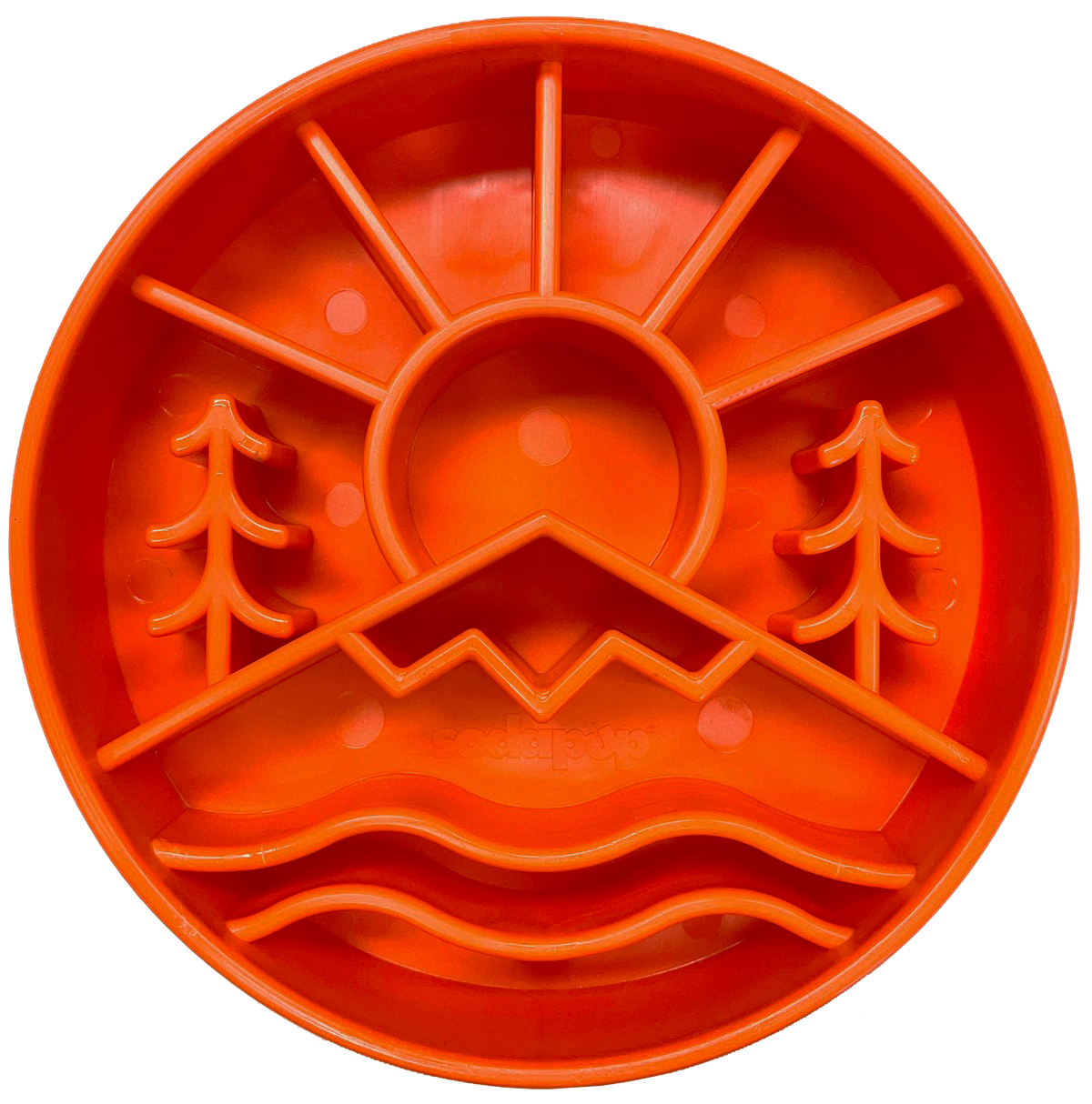 Great Outdoors Slow Feeder Bowl — Orange