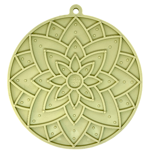 Lotus Suction Lick Mat — Pastel Green