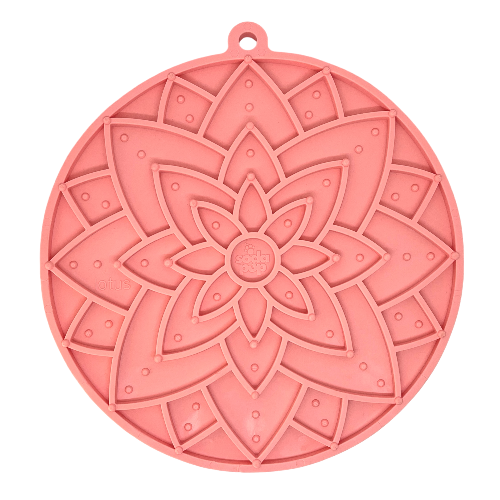 Lotus Suction Lick Mat — Pastel Pink