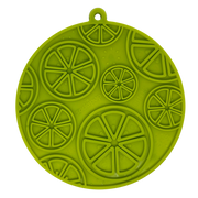 Citrus Suction Lick Mat — Lime Green