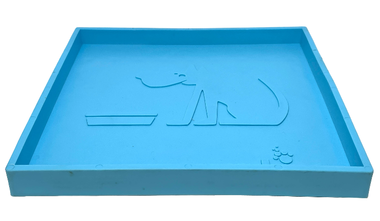 Suction Holder for Bowls & Mats — Light Blue