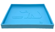 Suction Holder for Bowls & Mats — Light Blue