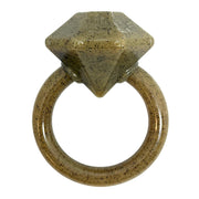 Diamond Puppy Teething Ring — Brown