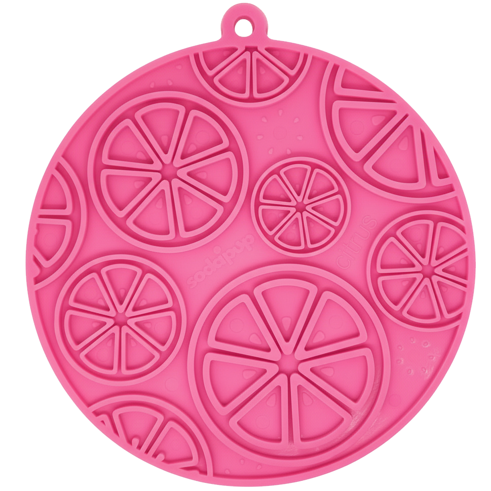 Citrus Suction Lick Mat — Pink