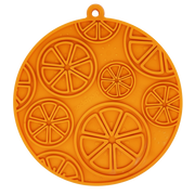 Citrus Suction Lick Mat — Orange