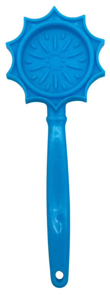 Handheld Lick & Training Stick — Flower / Light Blue